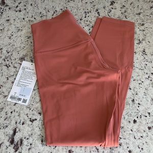 Lululemon rust coral leggings with tags